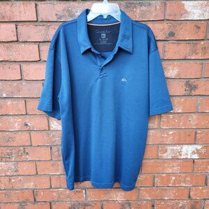 Quiksilver Mens Blue Polo Shirt XL Polyester Casual Wear